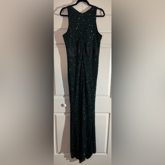 Sequined Evening Dress by Mac Duggal NWT Style 4930 Green Sequin Gown - Picture 7 of 7